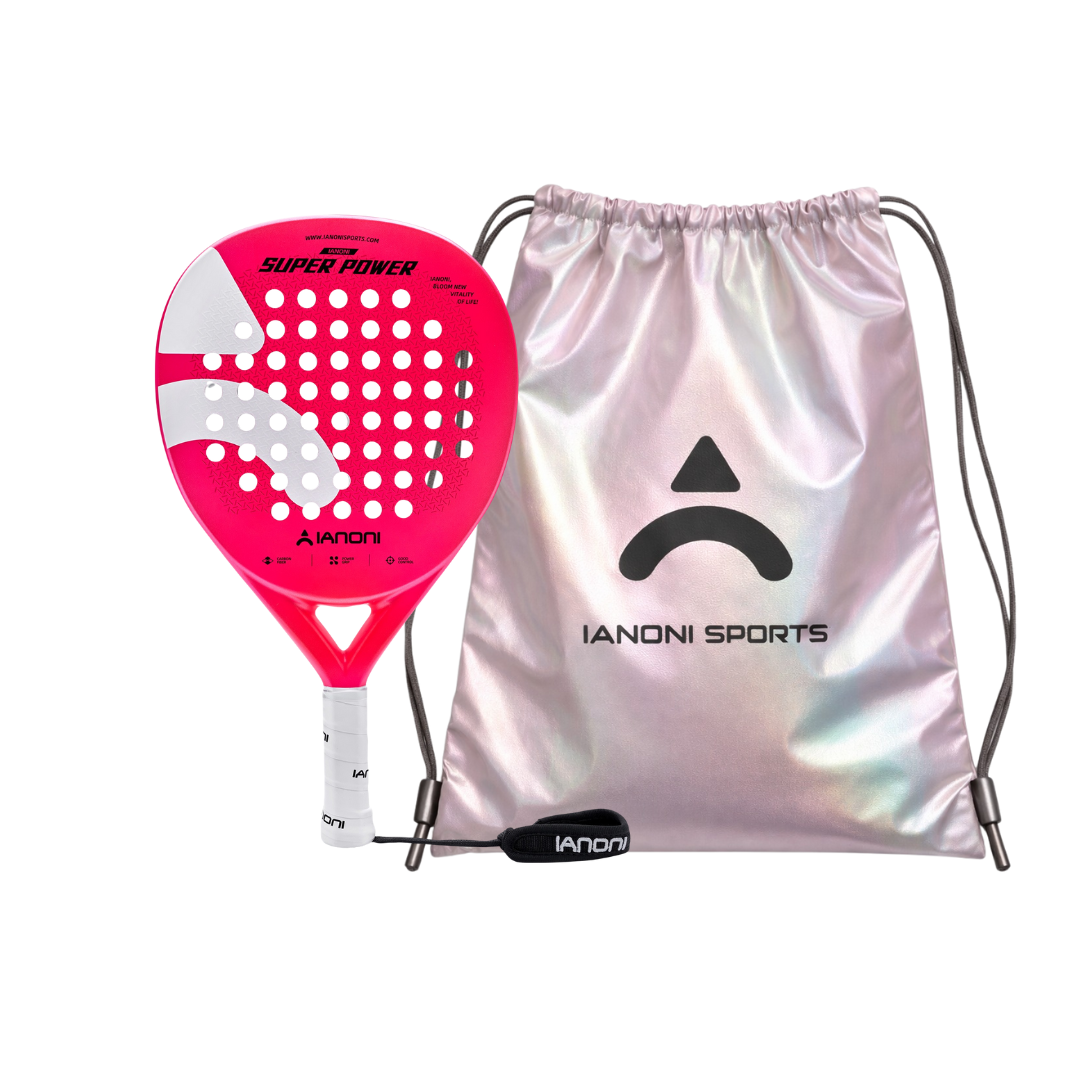 lanoni Super Power Pink Hybrid Padel Racket