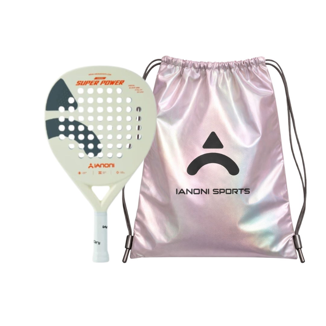 lanoni Super Power White Hybrid Padel Racket
