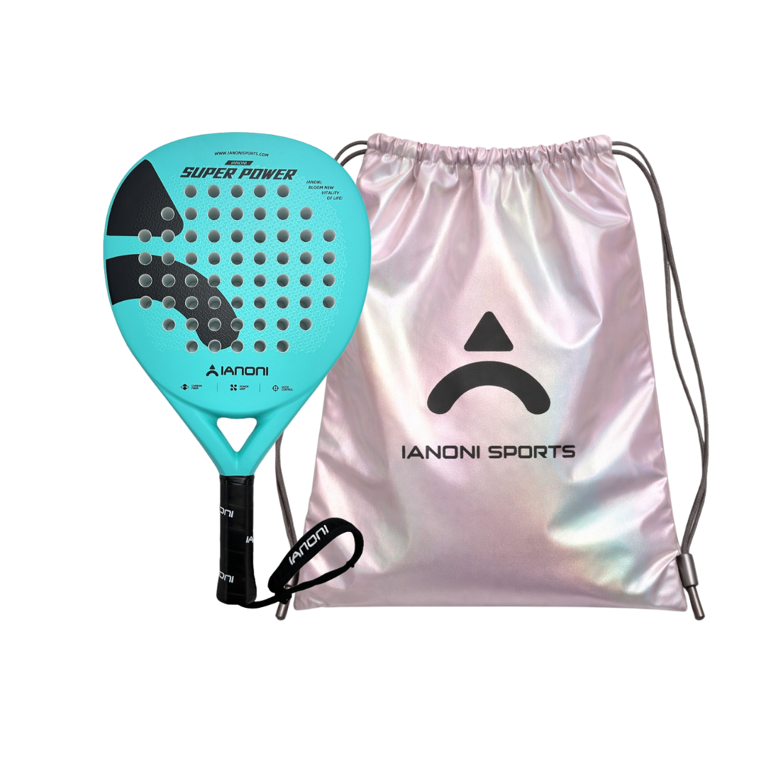 Ianoni Super Power Turquoise Hybrid Padel Racket