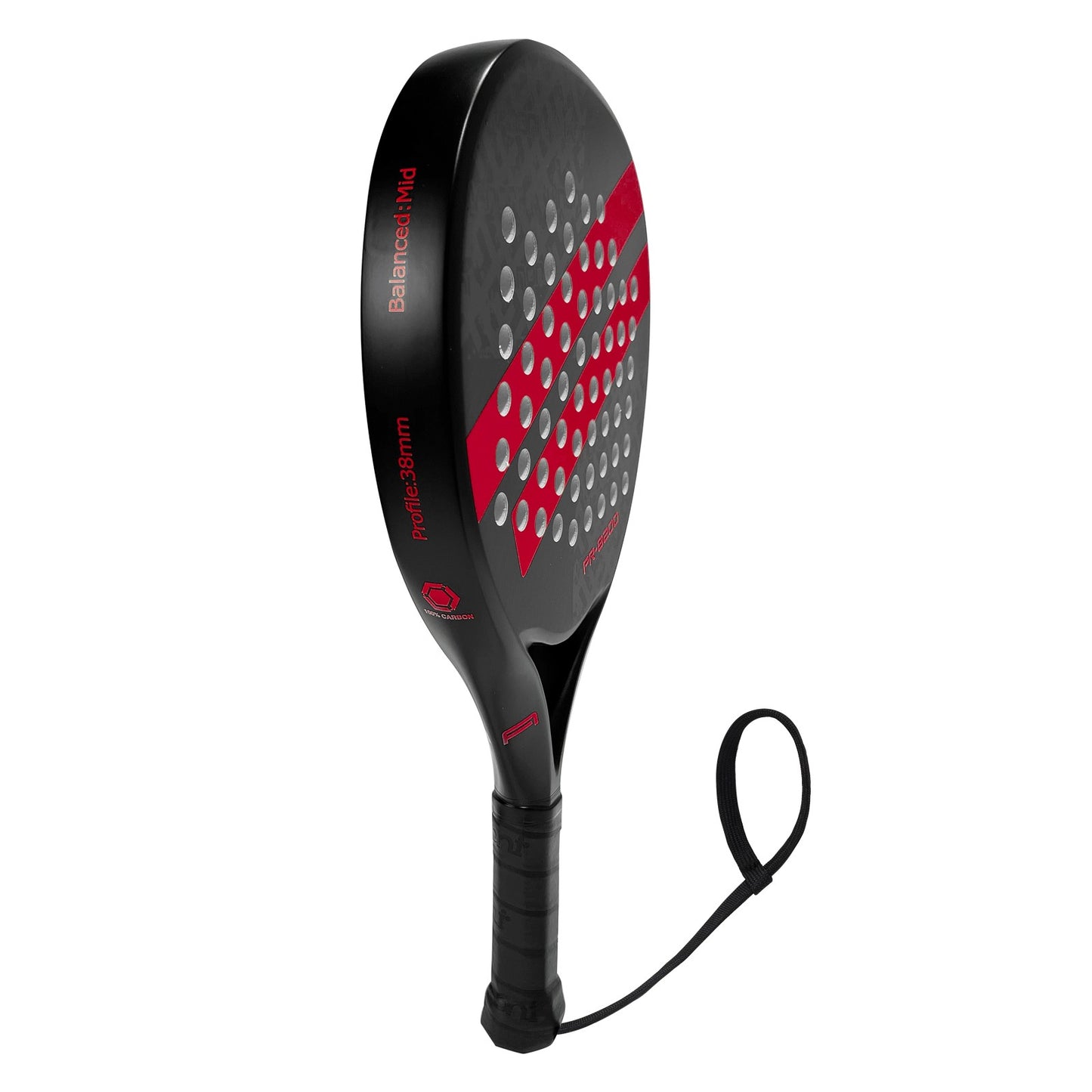 Ianoni Red Double Stripe Padel Racket