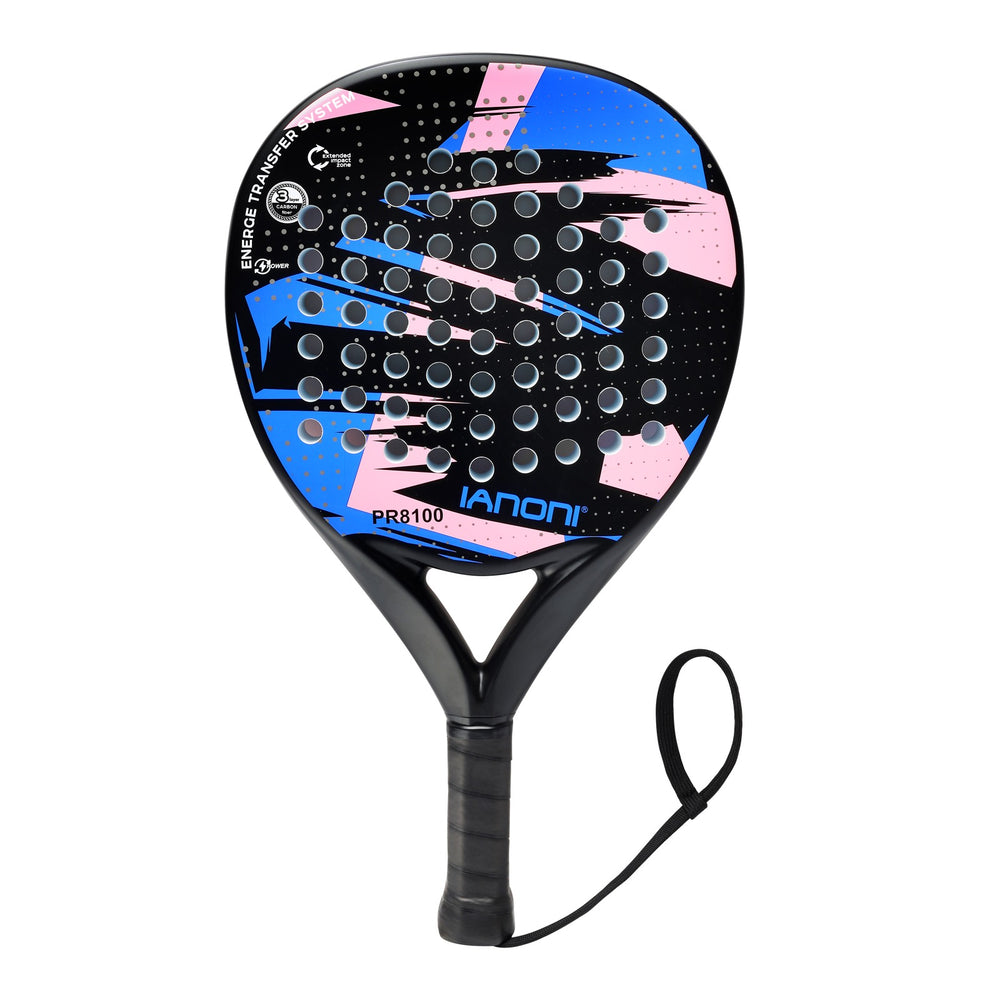 Ianoni Pink & Royal Blue Blaze Padel Racket