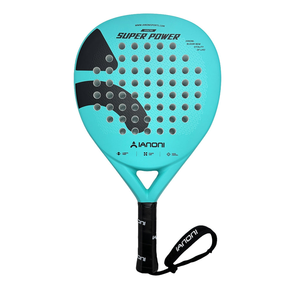 Ianoni Super Power Turquoise Hybrid Padel Racket