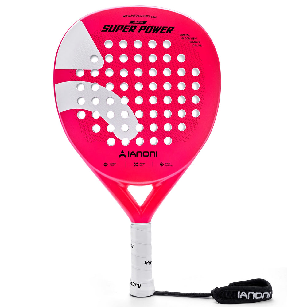 lanoni Super Power Pink Hybrid Padel Racket