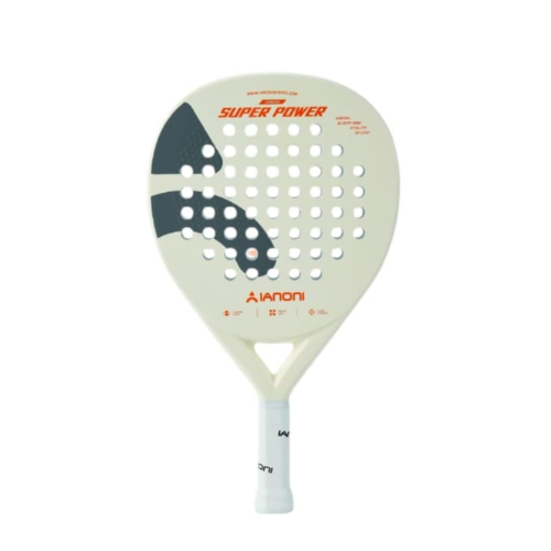 lanoni Super Power White Hybrid Padel Racket