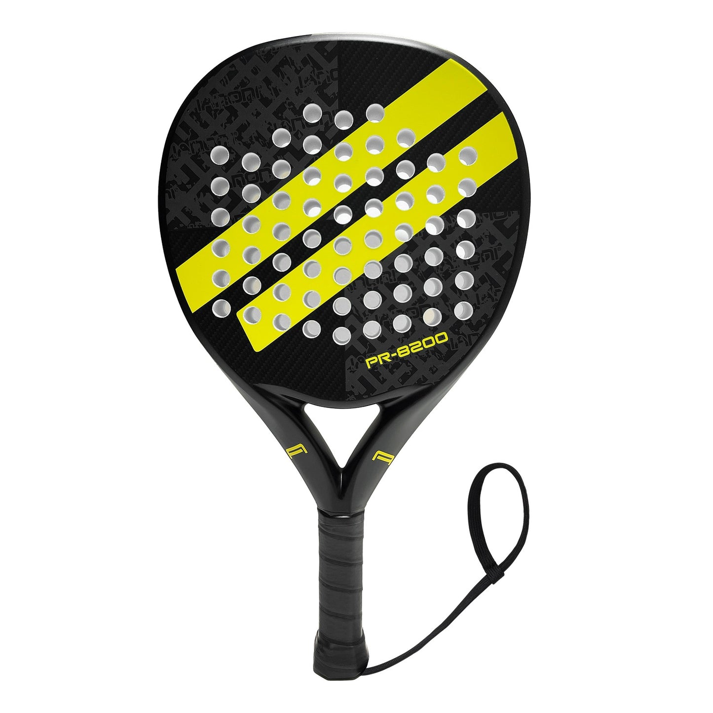 Ianoni Yellow Double Stripe Padel Racket