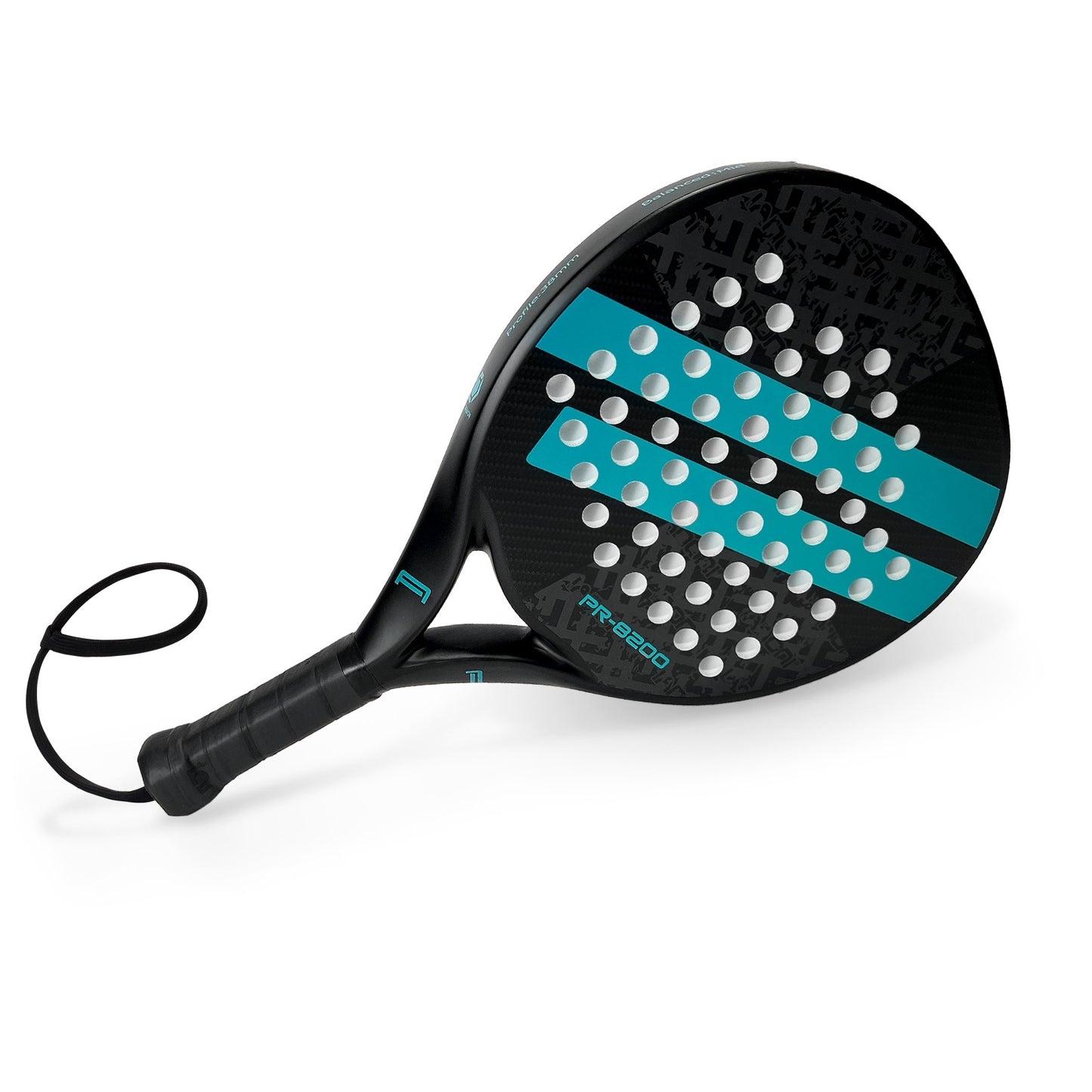 Ianoni Blue Double Stripe Padel Racket