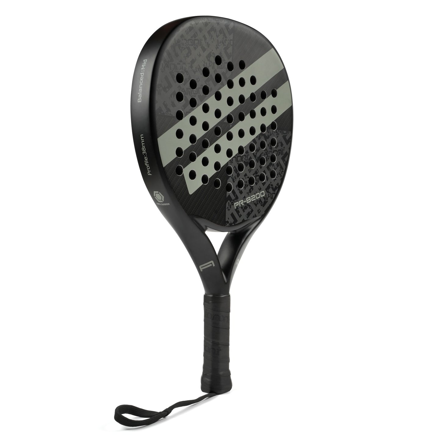 Ianoni Grey Double Stripe Padel Racket