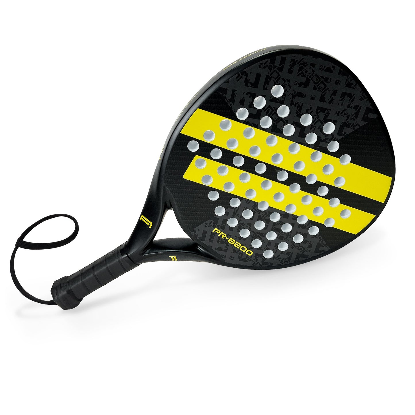 Ianoni Yellow Double Stripe Padel Racket